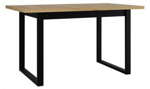 Moderní stůl Elarno 80 x 140 III M, Barva dřeva: dub artisan - L / černý kov 5903211453311