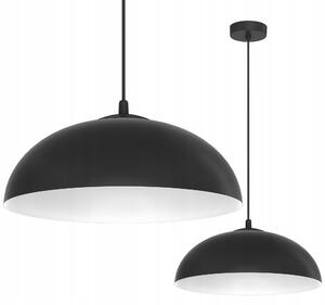 Závěsná lampa MISA Light Home černá s bílým stínítkem E27 75 cm