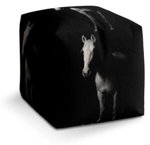 Sablio Taburet Cube Kůň ve stínu - 40x40x40 cm