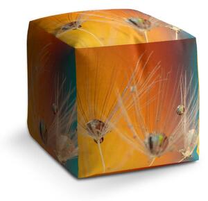 Sablio Taburet Cube Odkvetlé pampelišky 2 - 40x40x40 cm