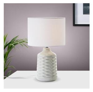 Brilliant 94569/22 Stolní keramická lampa ILYSA ŠEDO-BÍLÁ