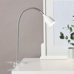 Brilliant G92936/05 Stolní klipová lampa ANTHONY bílá