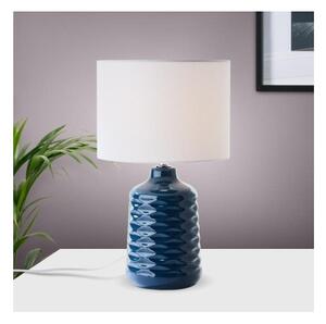 Brilliant 94569/73 Stolní keramická lampa ILYSA MODRO-BÍLÁ