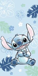 Jerry Fabrics Bavlněná froté osuška 70 x 140 cm - Lilo and Stitch "Ohana Blue"