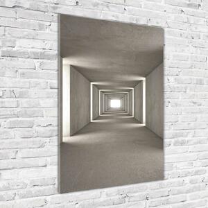 Vertikální Foto obraz fotografie na skle Betonový tunel osv-73368575