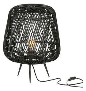 STOLNÍ LAMPA MOZA BAMBOO ČERNÁ