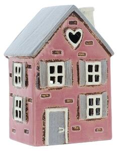 Keramický svícen Domek 16 cm