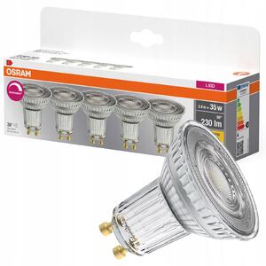 LED žárovka reflektor GU10 3.4W = 35W 2700K CRI90 36° Stmívatelná 5 ks