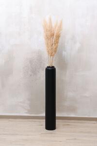 Váza DIRETO, sklolaminát, výška 80 cm, černý mat