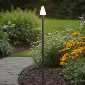 Lindby LED světlo se zemním hrotem Selinda, černé, výška 100 cm