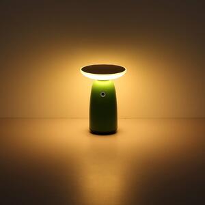 LED solární stolní lampa 36625, bílá, kov, 23 cm, stmívatelná