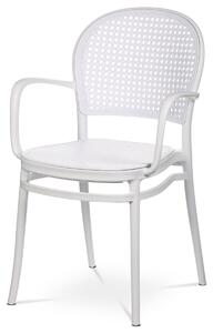 Židle jídelní bílá plast AJZ104B