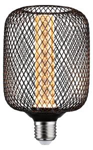 P 29083 Metallic Glow Standard 230V LED žárovka Zyl E27 Spiral 4,2W 1800K černá - PAULMANN