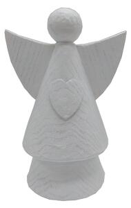 Keramický anděl bílý 26cm 3130049B