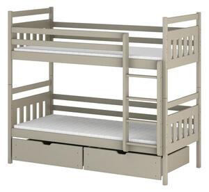 Dětská patrová postel 80x160 ARIS - béžová