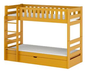 Dětská dvoupatrová postel 80x180 ALLA - buk