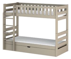 Dětská dvoupatrová postel 80x180 ALLA - béžová