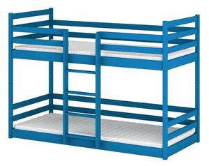 Dětská patrová postel 80x160 FLORENCE - modrá
