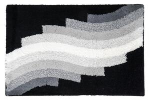 Ridder Streak protiskluzová koupelnová předložka 60x90 cm, černá 7107310