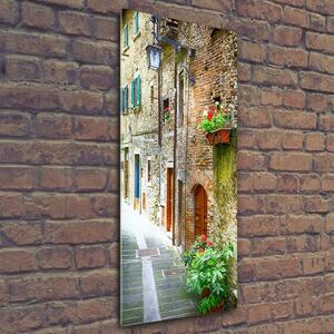 Vertikální Fotoobraz na skle Italské uličky osv-77892034