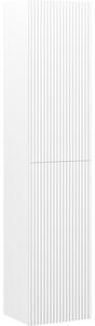 Mexen Rivel koupelnový sloupek 35 cm, 2 dveře, drážkovaný, bílý mat - 91A21-03016-2-BF01
