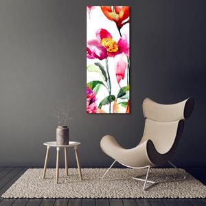 Vertikální Foto obraz sklo tvrzené Polní květiny osv-78023147