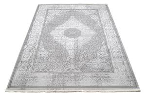 Makro Abra Kusový koberec klasický PALERMO E058A šedý bílý Rozměr: 200x300 cm
