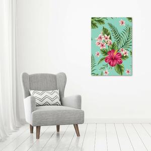 Vertikální Foto obraz skleněný svislý Havajské květiny osv-78341444