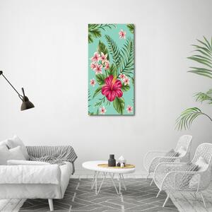 Vertikální Foto obraz na plátně Havajské květiny ocv-78341444