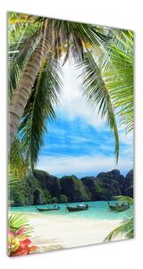 Vertikální Foto obraz skleněný svislý Tropická pláž osv-78641336