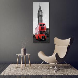 Vertikální Fotoobraz na skle Londýský autobus osv-79246105