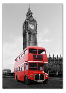 Vertikální Fotoobraz na skle Londýský autobus osv-79246105