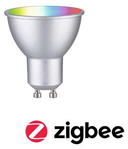 P 29149 Standard 230V Smart Home Zigbee 3.0 LED reflektor GU10 4,8W RGBW+ stmívatelné matný chrom - PAULMANN