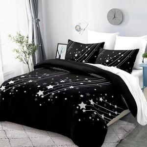 Bavlněné povlečení Homa ESTRELA BLACK 7-dílná sada 140x200 cm Bavlněné povlečení Homa ESTRELA BLACK 7-dílná sada 140x200 cm - 140x200 cm - 7 SET 2x polštář 2x malý polštář 2x přikrívka 1x prostěradlo - zip