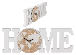 Bílé dřevěné hodiny - HOME - 374