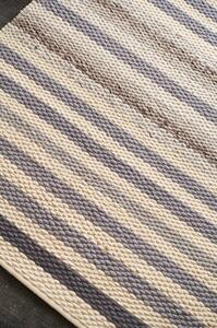 Diamond Carpets koberce Ručně vázaný kusový koberec MCK Strop DE 2263 Pastel Brown Mix - 80x150 cm