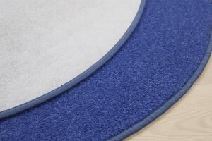 Vopi koberce Kusový koberec Eton modrý 82 kruh - 400x400 (průměr) kruh cm