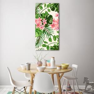 Vertikální Foto obraz skleněný svislý Havajské květiny osv-80836231