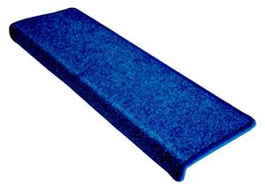 Vopi koberce Nášlapy na schody Eton modrý obdélník, samolepící - 25x80 obdélník (rozměr včetně ohybu)