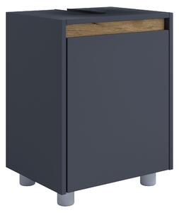 SKŘÍŇKA POD UMYVADLO, antracitová, medový dub, antracitová, 42/55/33 cm MID.YOU - Koupelnové série, Online Only