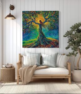 Obraz na plátně - Strom života Sola plně ve spojení FeelHappy.cz Velikost obrazu: 40 x 40 cm