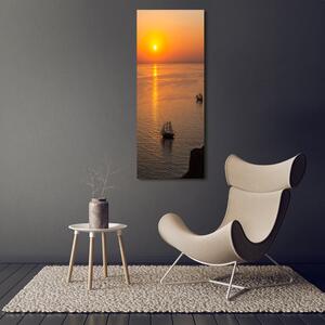Vertikální Fotoobraz na skle Západ slunce moře osv-81121847