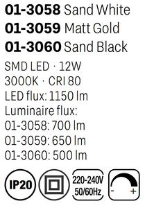 Černá stolní lampa LED Redo ADO 01-3060
