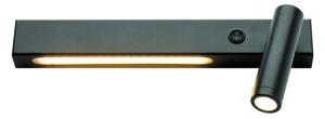 ACA Lighting nástěnné svítidlo LED 13W 3200K 980lm černé kov 280x40 mm pravé SF2110LEDBKR