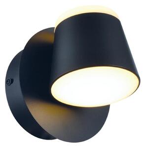 ACA Lighting nástěnné svítidlo LUCIDO LED 8W 3000K 640lm černý kov 12x12x13cm V83LEDW13BK