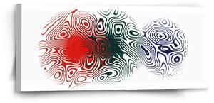Sablio Obraz Dvoubarevná abstrakce - 110x50 cm