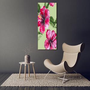 Vertikální Foto obraz skleněný svislý Havajské květiny osv-81980078