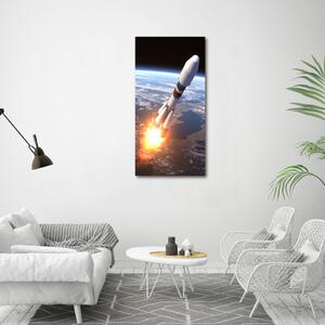 Vertikální Fotoobraz na skle Vesmírná raketa osv-82396633