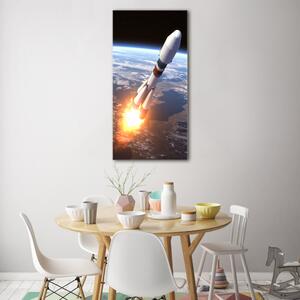 Vertikální Fotoobraz na skle Vesmírná raketa osv-82396633