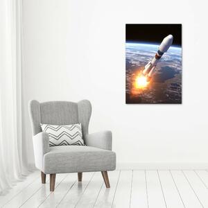 Vertikální Foto obraz na plátně Vesmírná raketa ocv-82396633
